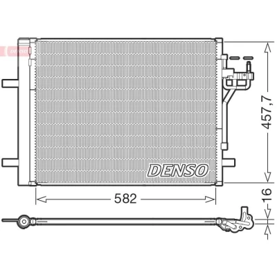 Kuva Lauhdutin, ilmastointilaite DENSO DCN10056