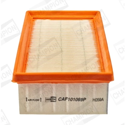 Kuva CHAMPION CAF101069P Ilmansuodatin 59 120 238, 230 Suodatinpanos CITROËN: C3 II, III, C4 II Cactus, PEUGEOT: 208 I Hatchback, 308 Hatchback