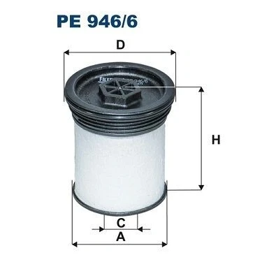 Kuva FILTRON PE 946/6 Polttoainesuodatin Suodatinpanos JEEP: GRAND Cherokee 4, V, IV, CHEVROLET: Captiva, OPEL: Antara
