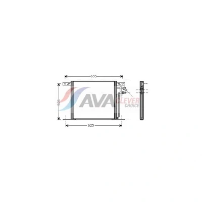 Kuva PRASCO MS5220 Ilmastoinnin Lauhdutin Alumiini 519 MERCEDES BENZ: Vito Bussi