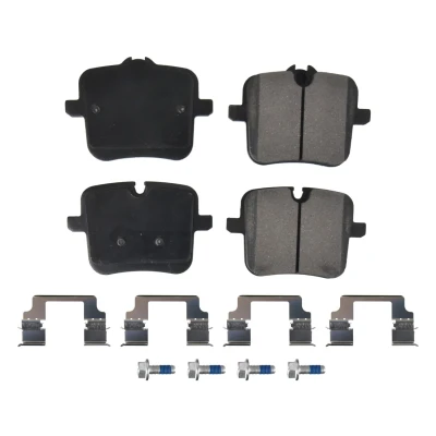 Kuva FEBI BILSTEIN 177322 Jarrupalat Taka akseli Kulumisenilmaisemelle Kiinnitysmateriaalilla BMW: 5 Sedan, 7, 8 Coupe