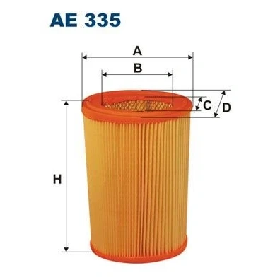 Kuva FILTRON AE 335 Ilmansuodatin 208 137 Suodatinpanos NISSAN: MICRA 2, CITROËN: Xsara Farmari, Saxo Hatchback, Hatchback
