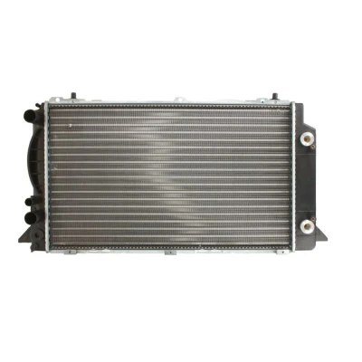 Kuva THERMOTEC D7A041TT Jäähdytin Alumiini, Muovi 600 359 34 Automaattivaihteisto Jäähdytysrivat mekaan. kiinnitetyt AUDI: 80 B4 Sedan