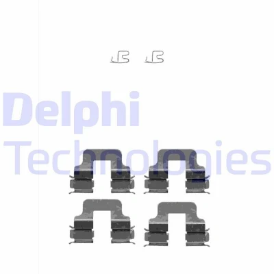 Kuva DELPHI LX0342 Tarvikesarja, Jarrupala BMW: 3 Touring, Coupe, Sedan, ALFA ROMEO: Giulietta Hatchback, GT, FIAT: 500 Punto II Hatchback