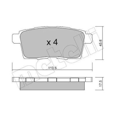 Kuva Jarrupalasarja, levyjarru METELLI 22 0873 0