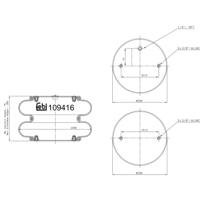 Kuva FEBI BILSTEIN 109416 Metallipalje, ilmajousitus