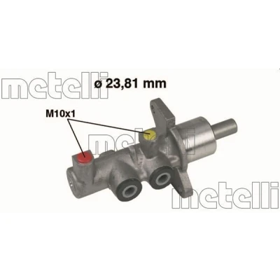 Kuva METELLI 05 0379 Jarrupääsylinteri 23,81 Alumiini OPEL: Astra G CC