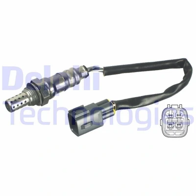 Kuva DELPHI ES20446 12B1 Lambda Anturi Planarsondi, Lämmitetty TOYOTA: Yaris II Hatchback, III Aygo, CITROËN: C1 I, PEUGEOT: 107 Hatchback