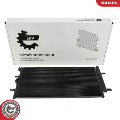 Kuva ESEN SKV 86SKV070 Ilmastoinnin Lauhdutin Vedenerottimella Alumiini 672mm AUDI: A4 B8 Avant, Sedan, A5 Coupe