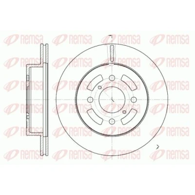 Kuva REMSA 6642.10 Jarrulevyt Etuakseli 257, 257 17 4 Tuuletettu OPEL: Astra H Hatchback, G CC, Sedan, SUZUKI: IGNIS 2