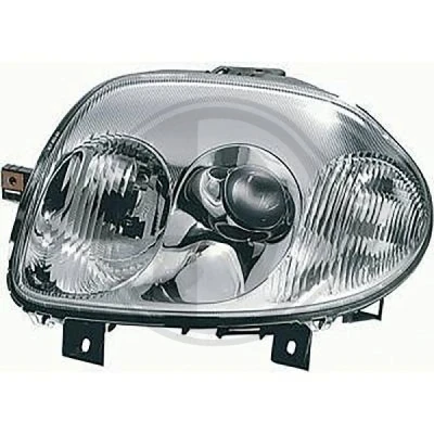 Kuva DIEDERICHS HD Tuning 4413282 Ajovaloumpio Oikea HB3, HB3/H7, H7 Kromi, Lasinkirkas RENAULT: CLIO 2