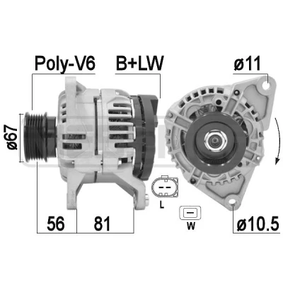Kuva ERA 210933A Laturi 14V 90A