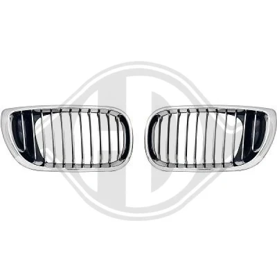 Kuva DIEDERICHS HD Tuning 1215140 Etusäleikkö Molemminpuolin Musta, Kromi BMW: 3 Sedan, Touring