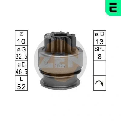 Kuva Vapaakytkin, käynnistinmoottori CITROËN, HYUNDAI, KIA, MITSUBISHI OE 1810A053, M002T80582, M002T84071