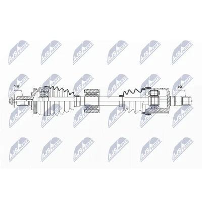 Kuva Vetoakseli VOLVO S80 I (184), Etuakseli, vasen OE 30735348, 8251777, 8602587