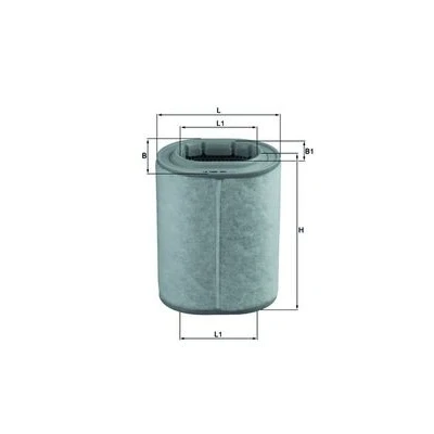 Kuva MAHLE ORIGINAL LX 1460 Ilmansuodatin 238,0 136 179,5, 112,0 Suodatinpanos LAND ROVER: Range Rover 3