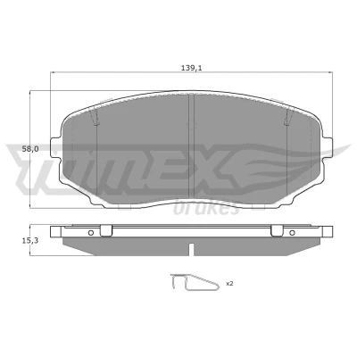 Kuva Jarrupalasarja, levyjarru TOMEX Brakes TX 17 421