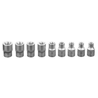 Kuva NEO TOOLS 08 649 Hylsyavainsarja 9 Torx, ulko Kromi vanadium teräs 1/2