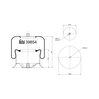 Kuva FEBI BILSTEIN 39854 Metallipalje, ilmajousitus