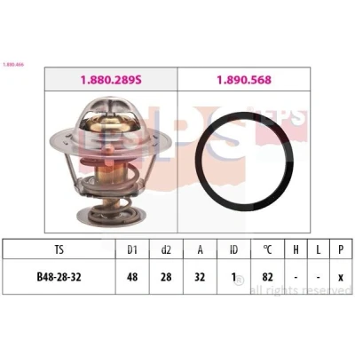 Kuva EPS 1.880.466 Termostaatti 82 48 Made in Italy OE Equivalent Tiivisteillä