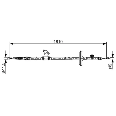 Kuva BOSCH 1 987 482 507 Käsijarruvaijeri 1810