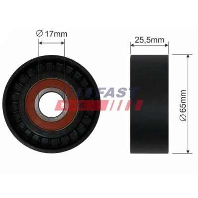 Kuva Kiristysrulla, moniurahihna ALFA ROMEO, CADILLAC, FIAT, LANCIA, OPEL, SAAB, SUZUKI, VAUXHALL OE 1204187, 17540 79J50, 51758385