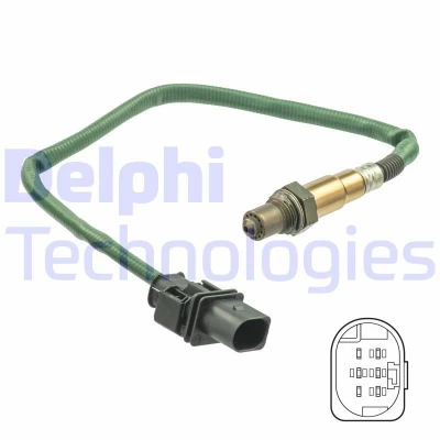 Kuva DELPHI ES20552 12B1 Lambda Anturi Laajakaista lambdasondi, Lämmitetty MERCEDES BENZ: C sarja Sedan, E T modell