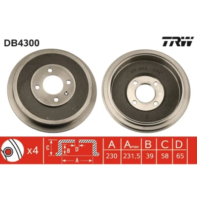 Kuva TRW DB4300 Jarrurumpu