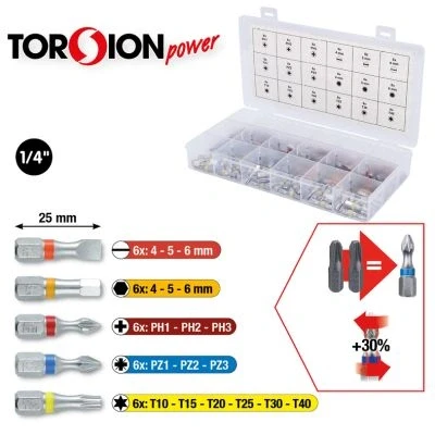 Kuva KS TOOLS 918.3108 Ruuvikärki sarja Muovikasetti 108