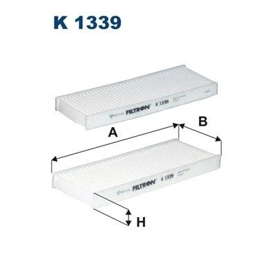 Kuva FILTRON K 1339 2x Raitisilmasuodatin Hiukkassuodatin 239 85 20