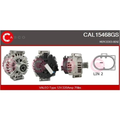 Kuva CASCO CAL10253AS Laturi 12V 120A AUDI: A4 B7 Avant, B5 B6 Avant