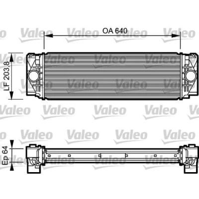 Kuva VALEO 818732 Välijäähdytin Alumiini MERCEDES BENZ: Sprinter 3.5 T Van, Bussi, 5 Flatbed Kuorma auto/Alusta