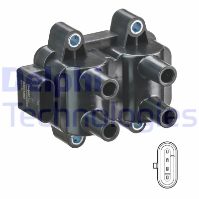 Kuva DELPHI GN11083 12B1 Sytytyspuola 4 12 RENAULT: CLIO 2, Modus / Grand Modus, Megane I Grandtour, DACIA: Lodgy