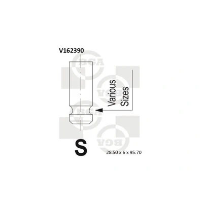 Kuva Imuventtiili HYUNDAI, KIA OE 22211 27000, 27001