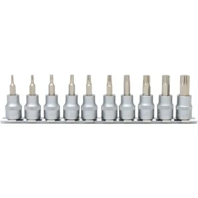 Kuva KS TOOLS 911.3935 Hylsyavainsarja Torx Kromi vanadium teräs 3/8 neliönmuotoinen (square)