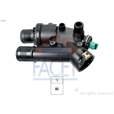 Kuva FACET 7.8747 Termostaatti 83 Made in Italy OE Equivalent Tiivisteillä CITROËN: C5 III Farmari, 3, II FORD: MONDEO 4 Turnier