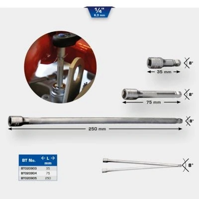 Kuva KS TOOLS BT020903 Jatkovarsi, hylsyavain 36 6,3 (1/4&quot;)