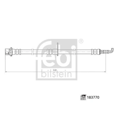 Kuva FEBI BILSTEIN 183770 Jarruletku Taka akseli, oikea 518