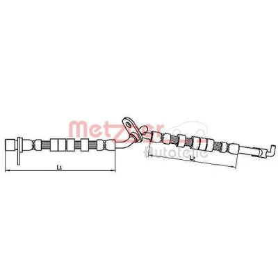 Kuva METZGER 4110708 Jarruletku 258, 254 MAZDA: 6 Farmari