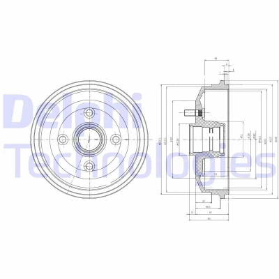 Kuva Jarrurumpu, Taka akseli FORD OE 1011288, 1057814, 1499062