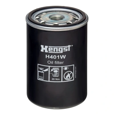 Kuva HENGST FILTER H401W Öljynsuodatin M24x1,5 Ruuvattava suodatin