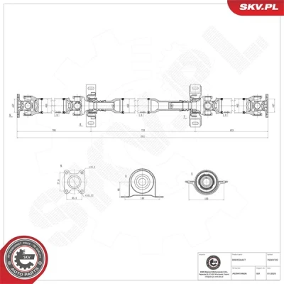 Kuva Vetoakseli ESEN SKV 76SKV102