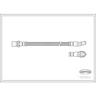 Kuva CORTECO 19018197 Jarruletku Etuakseli 261 FIAT: 127 Hatchback