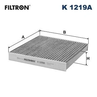 Kuva FILTRON K 1219A Raitisilmasuodatin Aktiivihiilisuodatin 220 250 30 HYUNDAI: Santa Fe 2, Sonata V, I, KIA: Magentis II