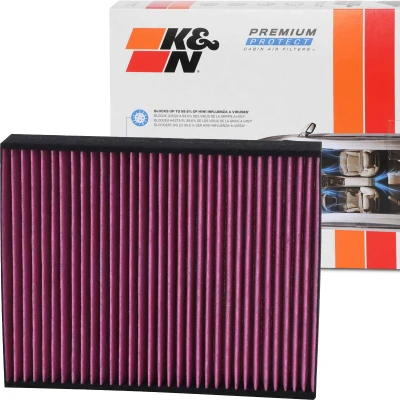 Kuva K&amp;N Filters DVF5015 Raitisilmasuodatin Aktiivihiilisuodatin 247 40 neliönmuotoinen BMW: 3 Touring, Sedan, 1 Hatchback