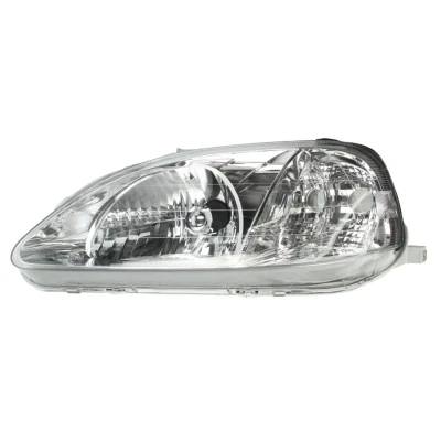 Kuva VAN WEZEL 2547961 Ajovaloumpio Vasen H4 Lasinkirkas Oikeanpuoleiselle liikenteelle ilman valokorkeussäätimen moottoria P43t HONDA: CIVIC 6 Stufenheck