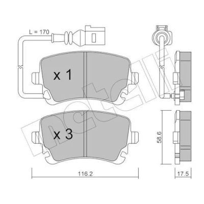 Kuva Jarrupalasarja, levyjarru METELLI 22 0554 0