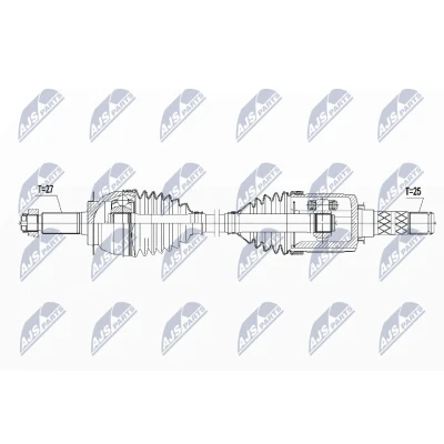Kuva NTY NPW SB 015 Vetoakseli Etuakseli, vasen, oikea 805 SUBARU: XV I