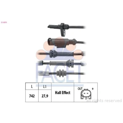 Kuva FACET 21.0253 ABS Anturi 742