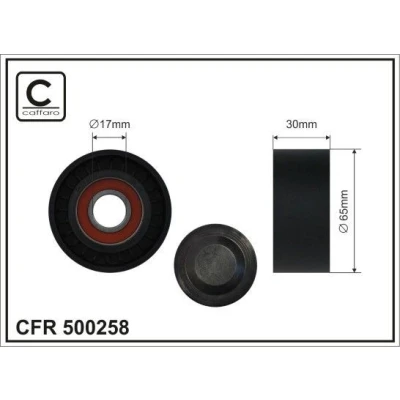 Kuva Kiristysrulla, moniurahihna FIAT, MERCEDES BENZ, NISSAN, OPEL, RENAULT OE 11 75 053 37R, 070 34R, 117 505 33 7R